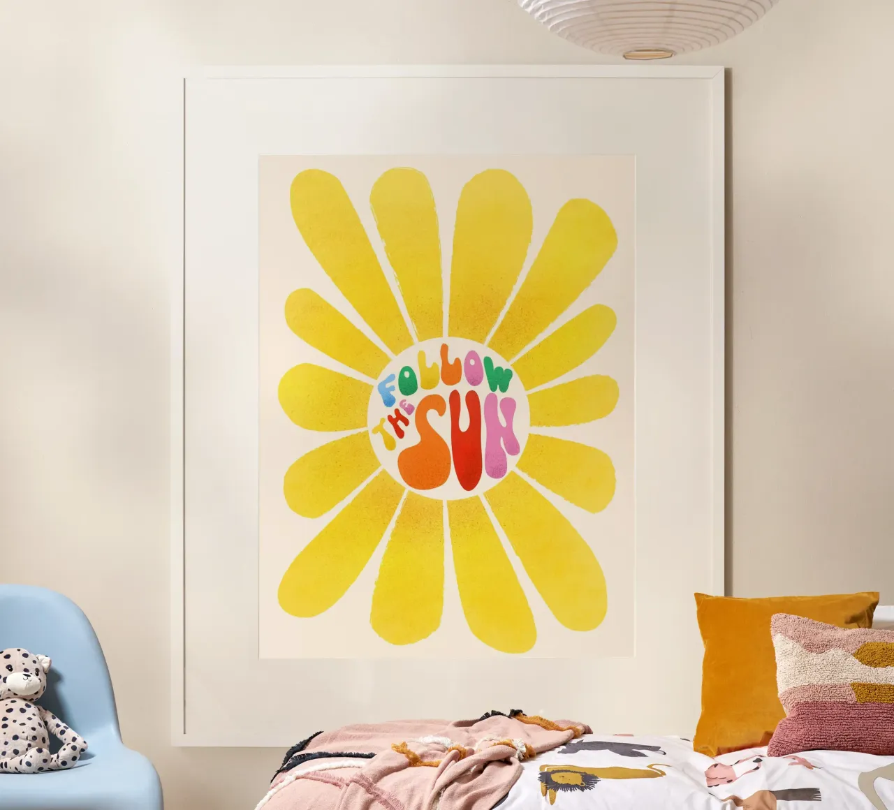 Inspirational "Follow the Sun" Floral Art carta hahnemühle da showmemars