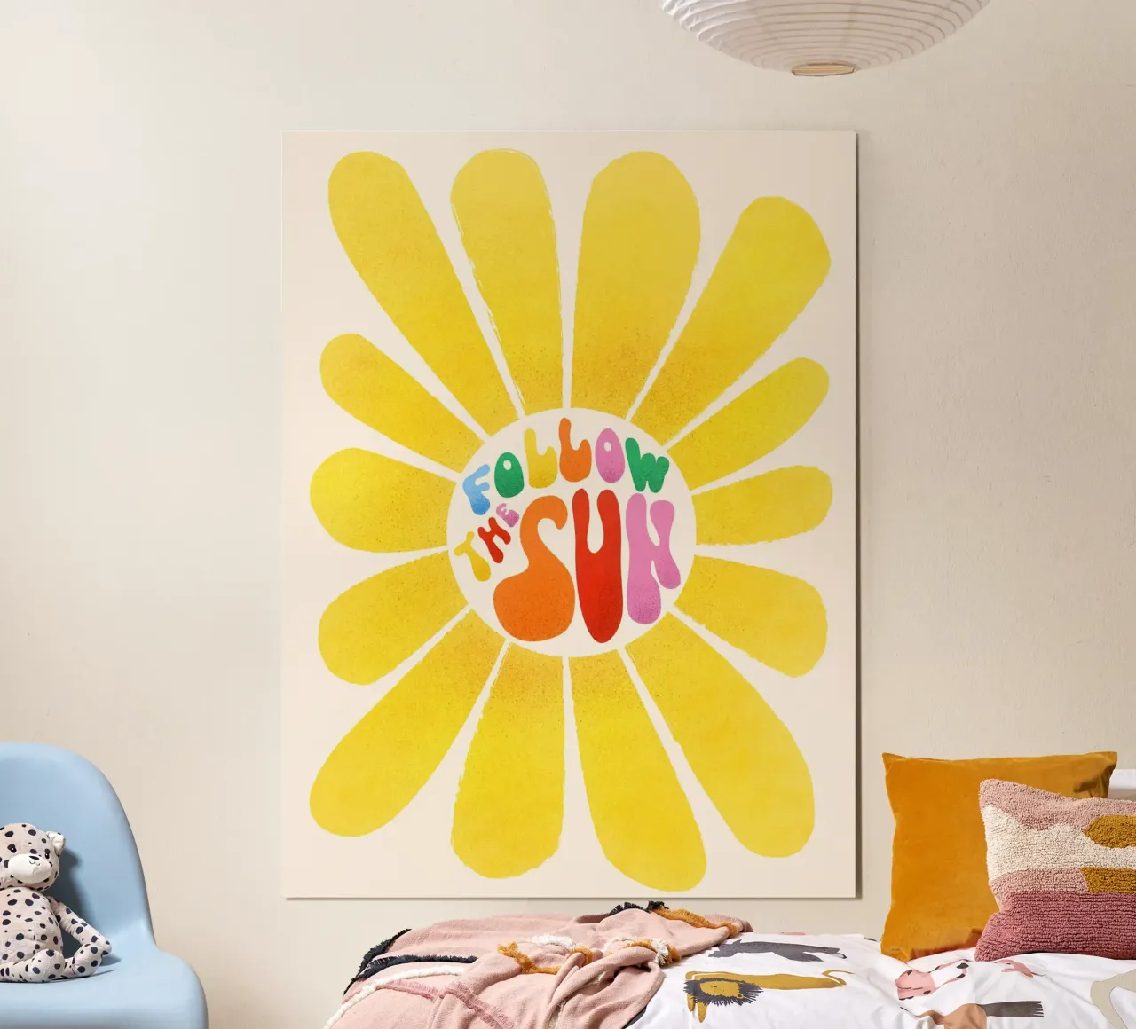Inspirational "Follow the Sun" Floral Art carta hahnemühle da showmemars