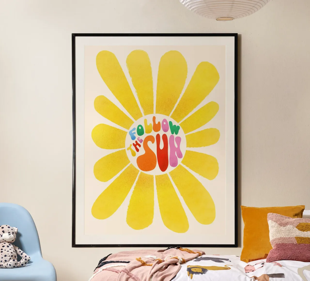 Inspirational "Follow the Sun" Floral Art carta hahnemühle da showmemars