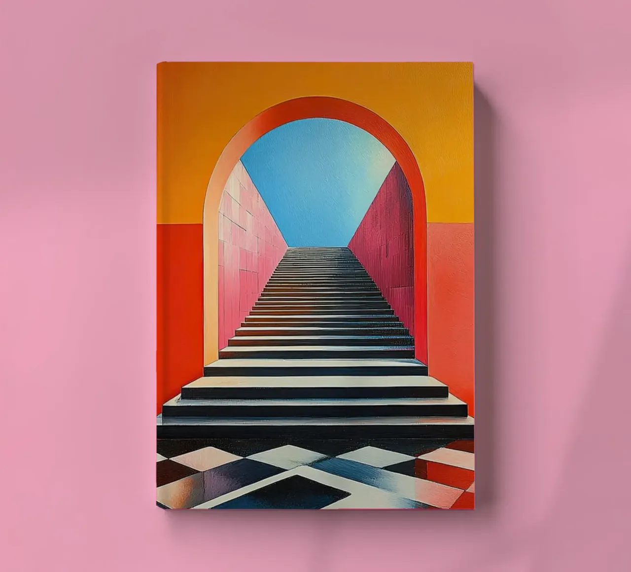 Surrealismus Architektur Design Geometrie Notizbuch von Nikis Art Studio