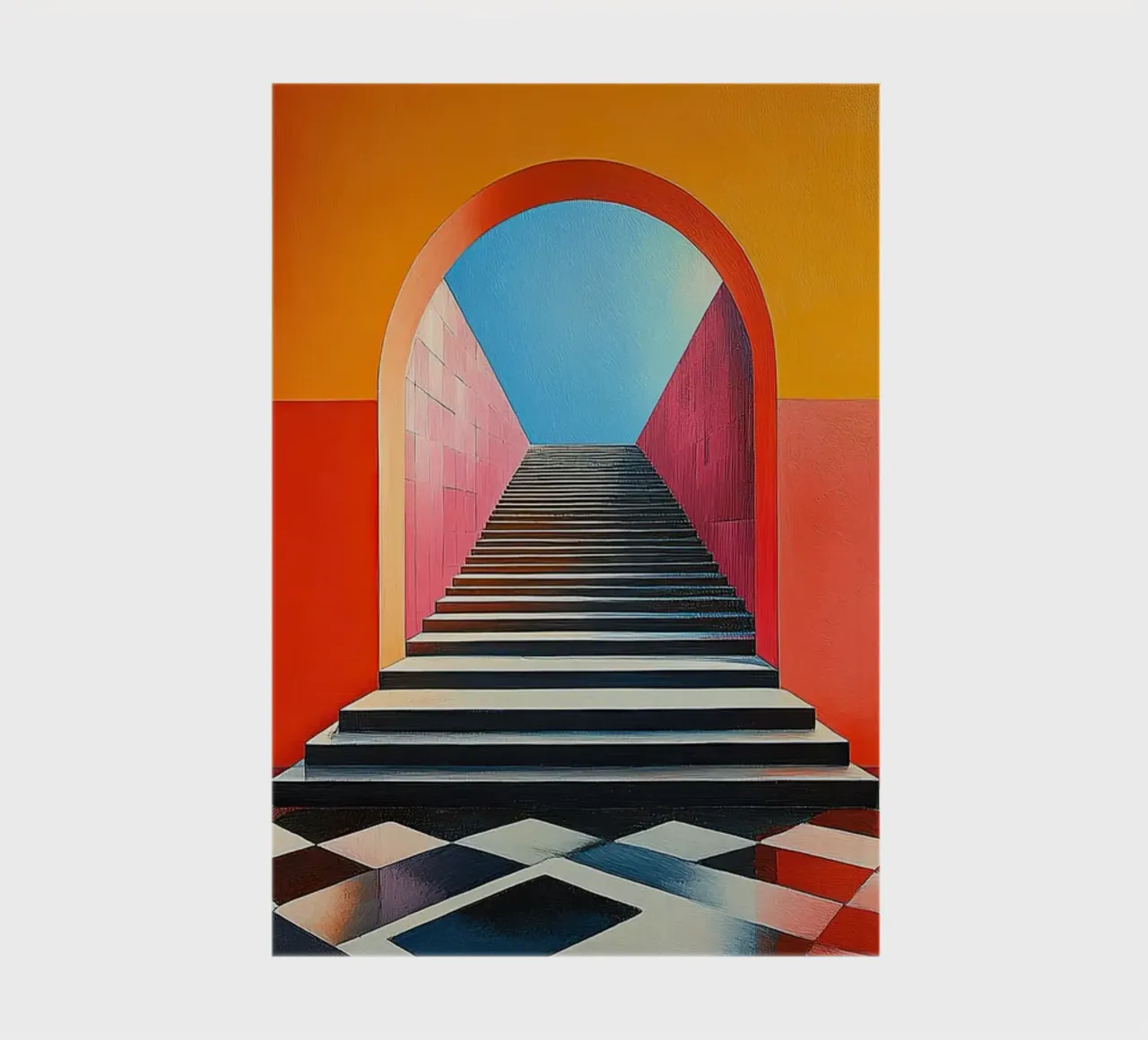 Surrealismus Architektur Design Geometrie Notizbuch von Nikis Art Studio