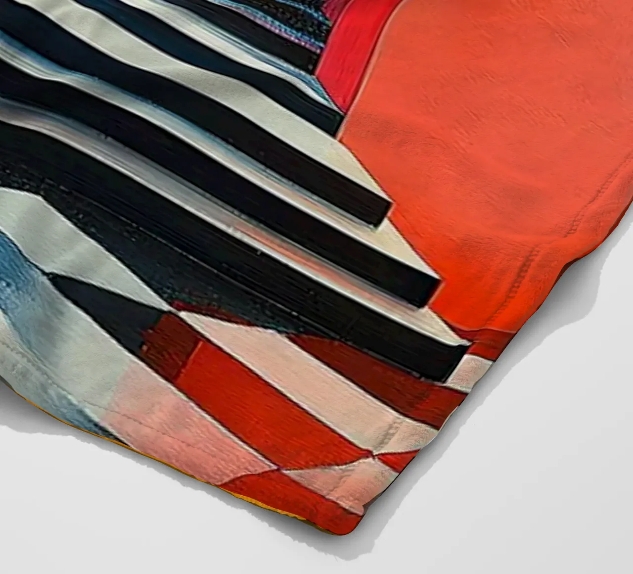Surrealism Architecture Design Geometry fleece blanket by Nikis Art Studio
