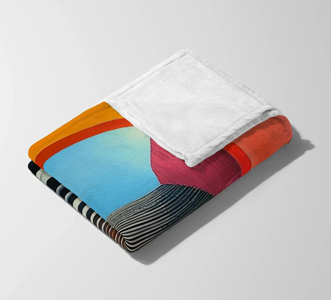 Surrealism Architecture Design Geometry fleece blanket by Nikis Art Studio