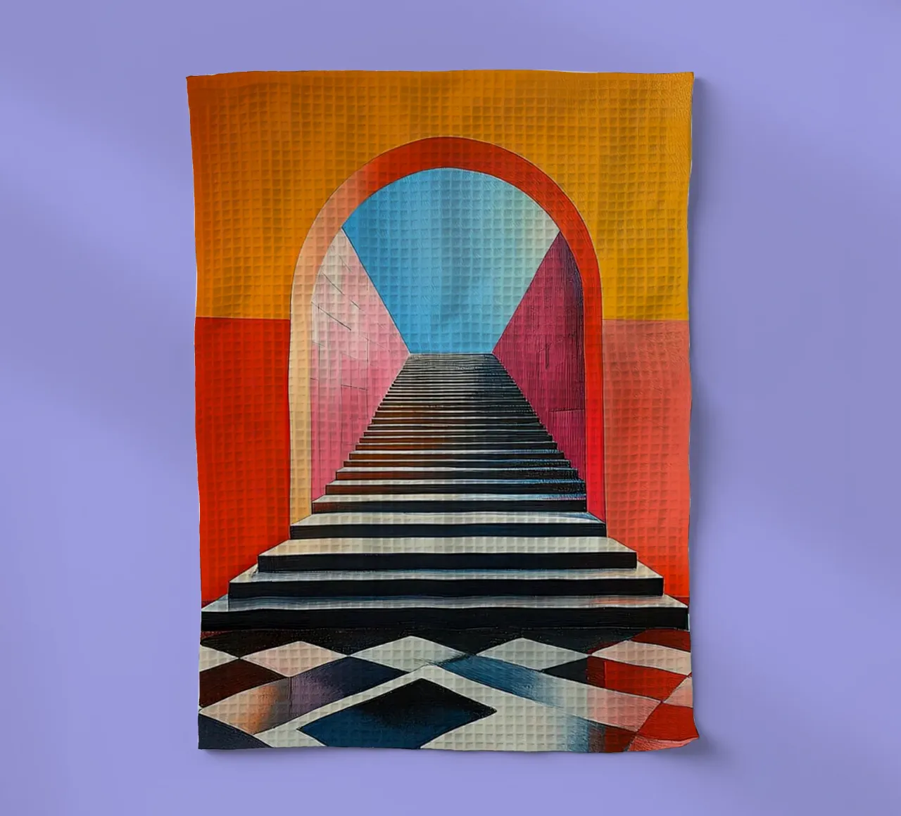 Surréalisme Architecture Design Géométrie torchon de Nikis Art Studio