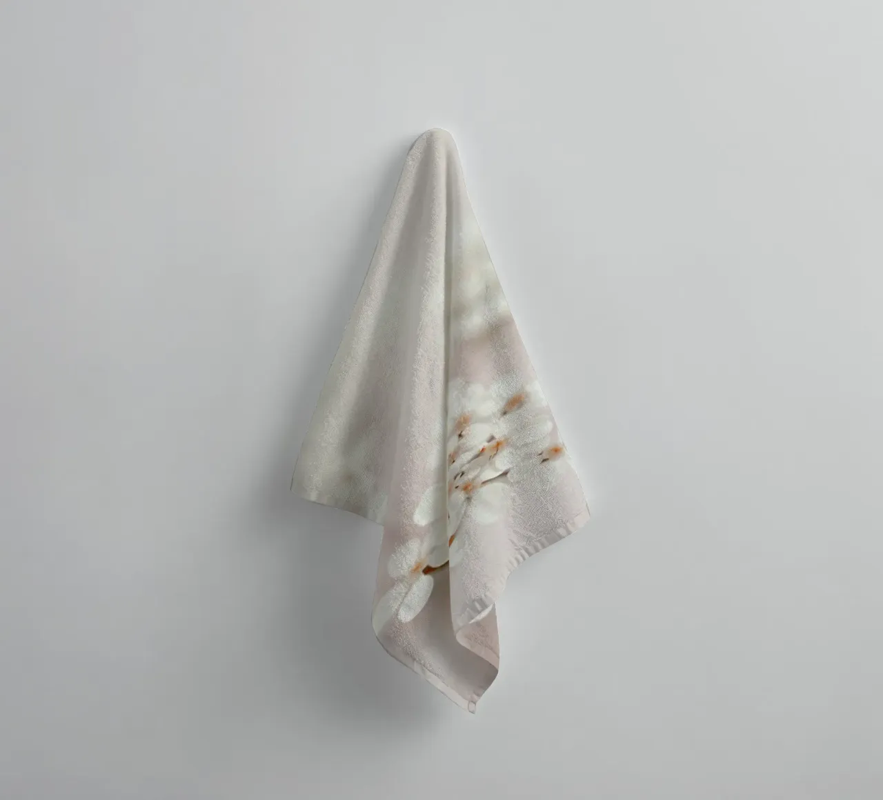 Pastel Flower Queen Ann Lace towel by Monika Strigel