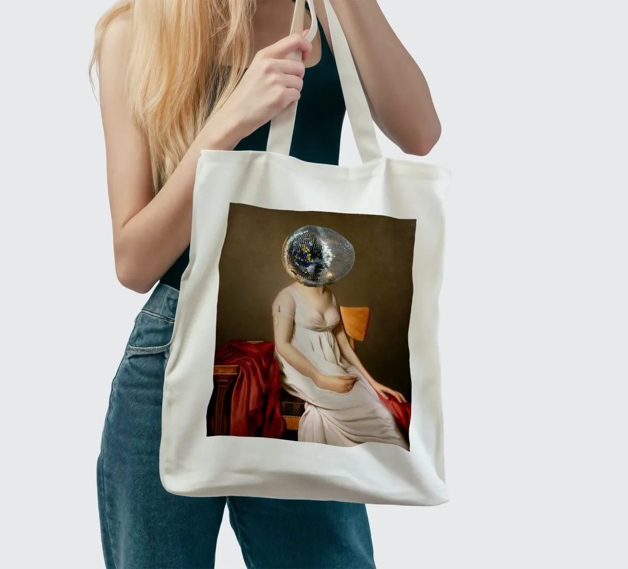 Discohead borsa in juta da MsGonzalez