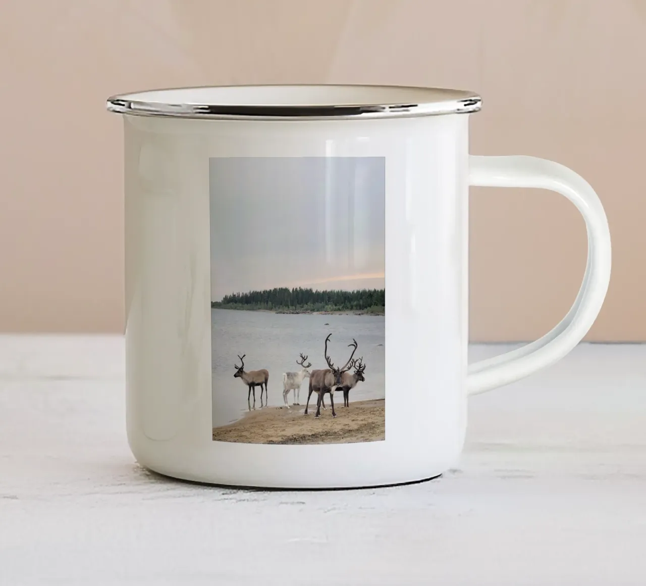 Renna tazza in smalto da SteffisNatursicht