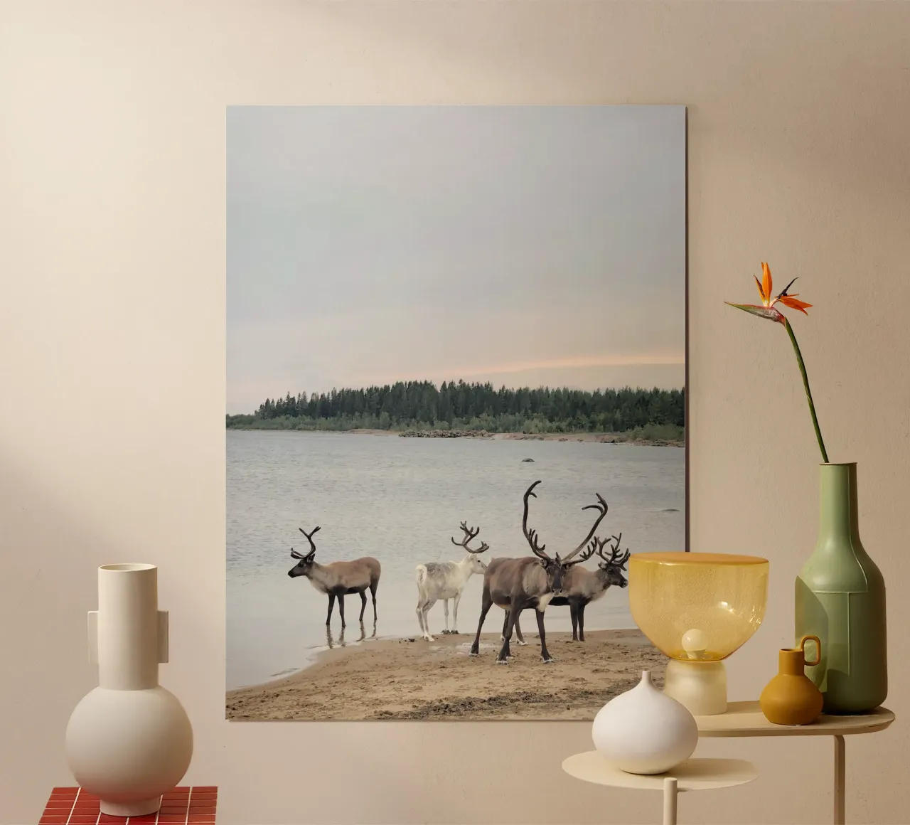Renna poster con telaio in plastica da SteffisNatursicht