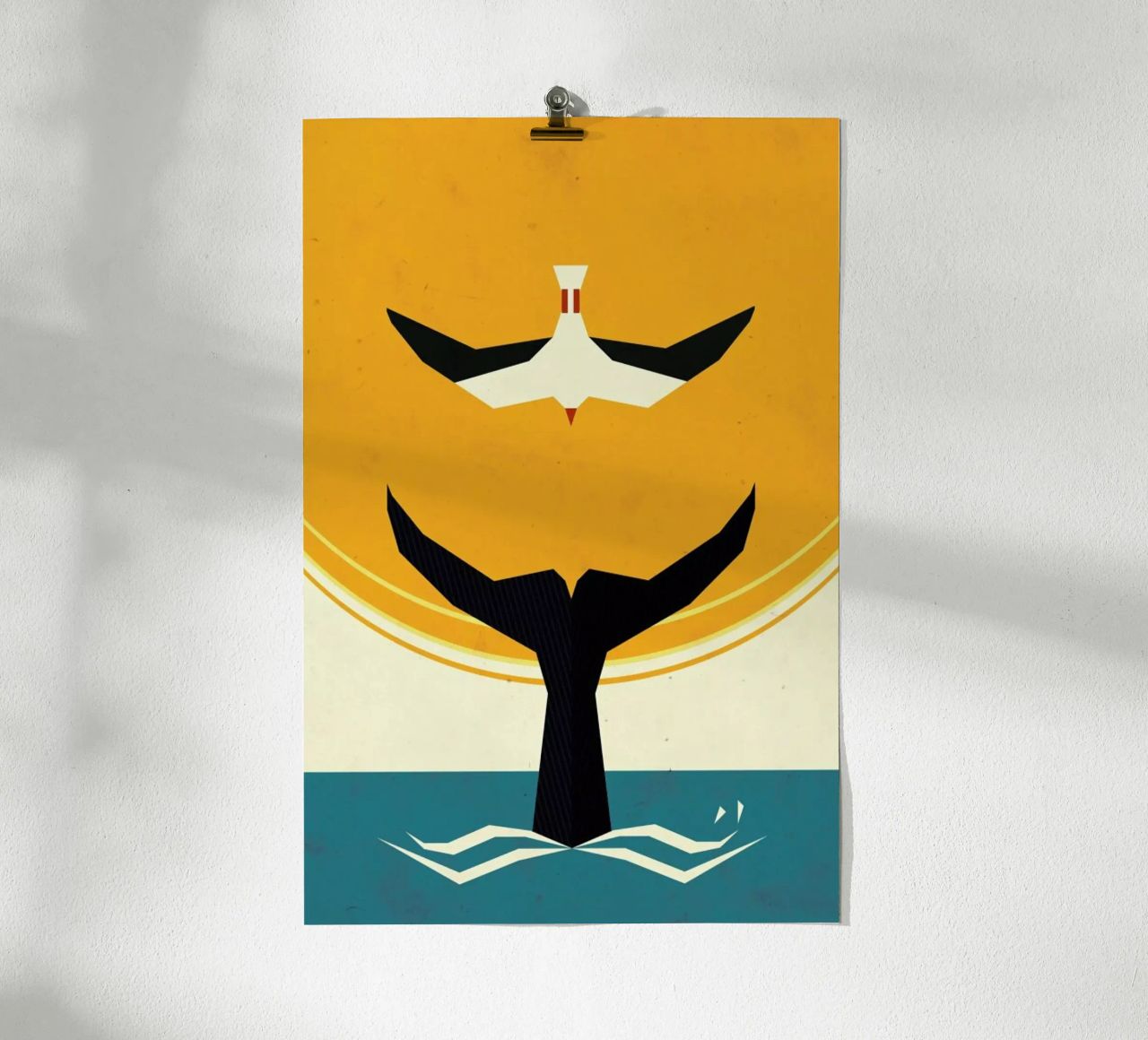 Too big a fish Poster von Yetiland