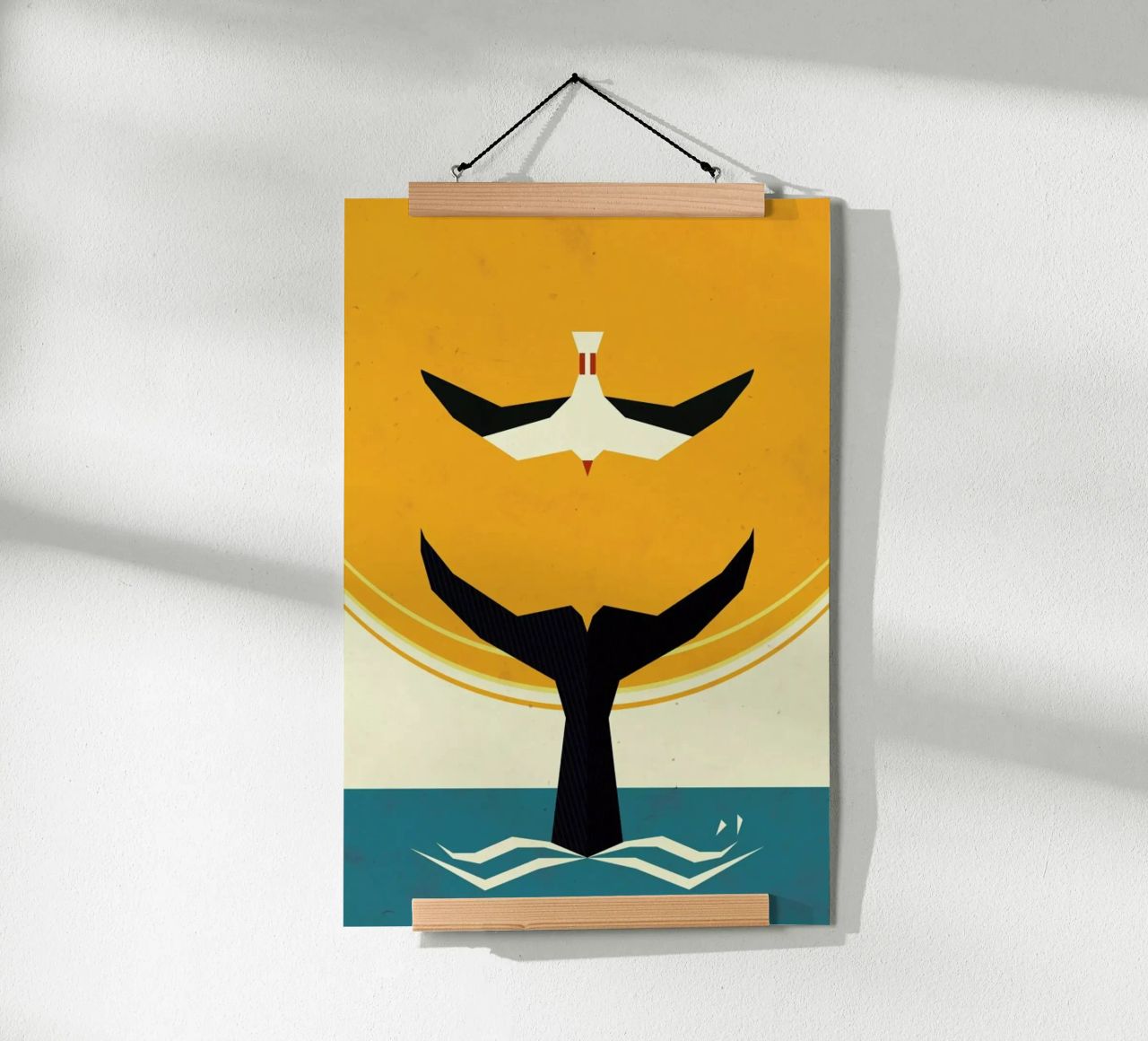 Too big a fish Poster von Yetiland