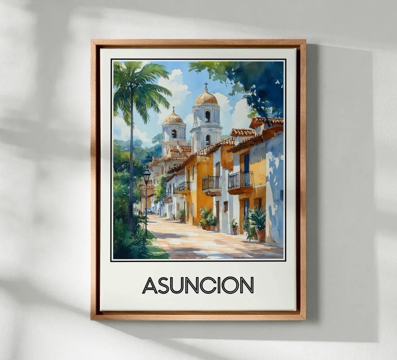 Asuncion canvas met Baklijst van Frame the World