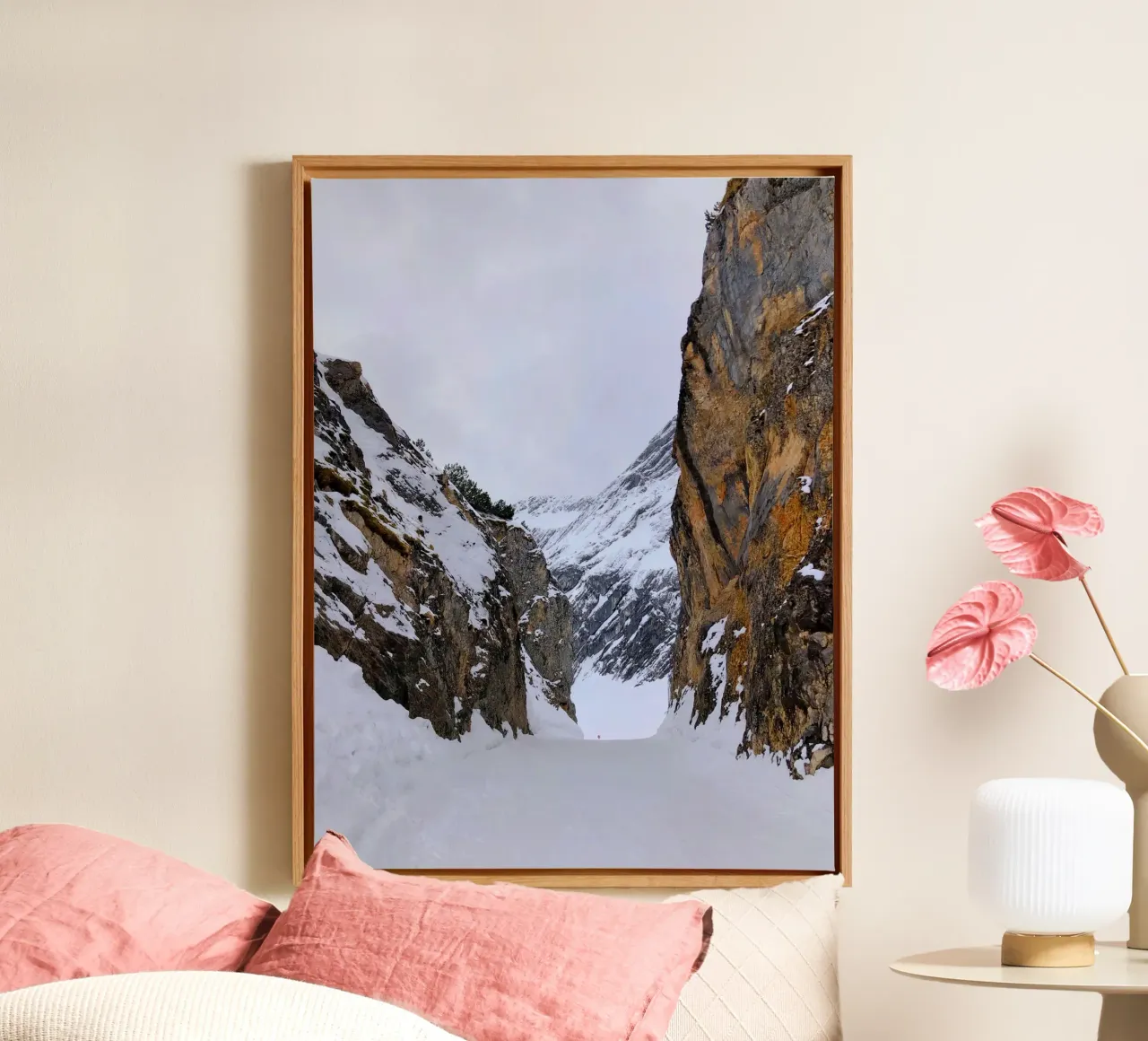 Mountains tela con Cornice a cassetta da SteffisNatursicht