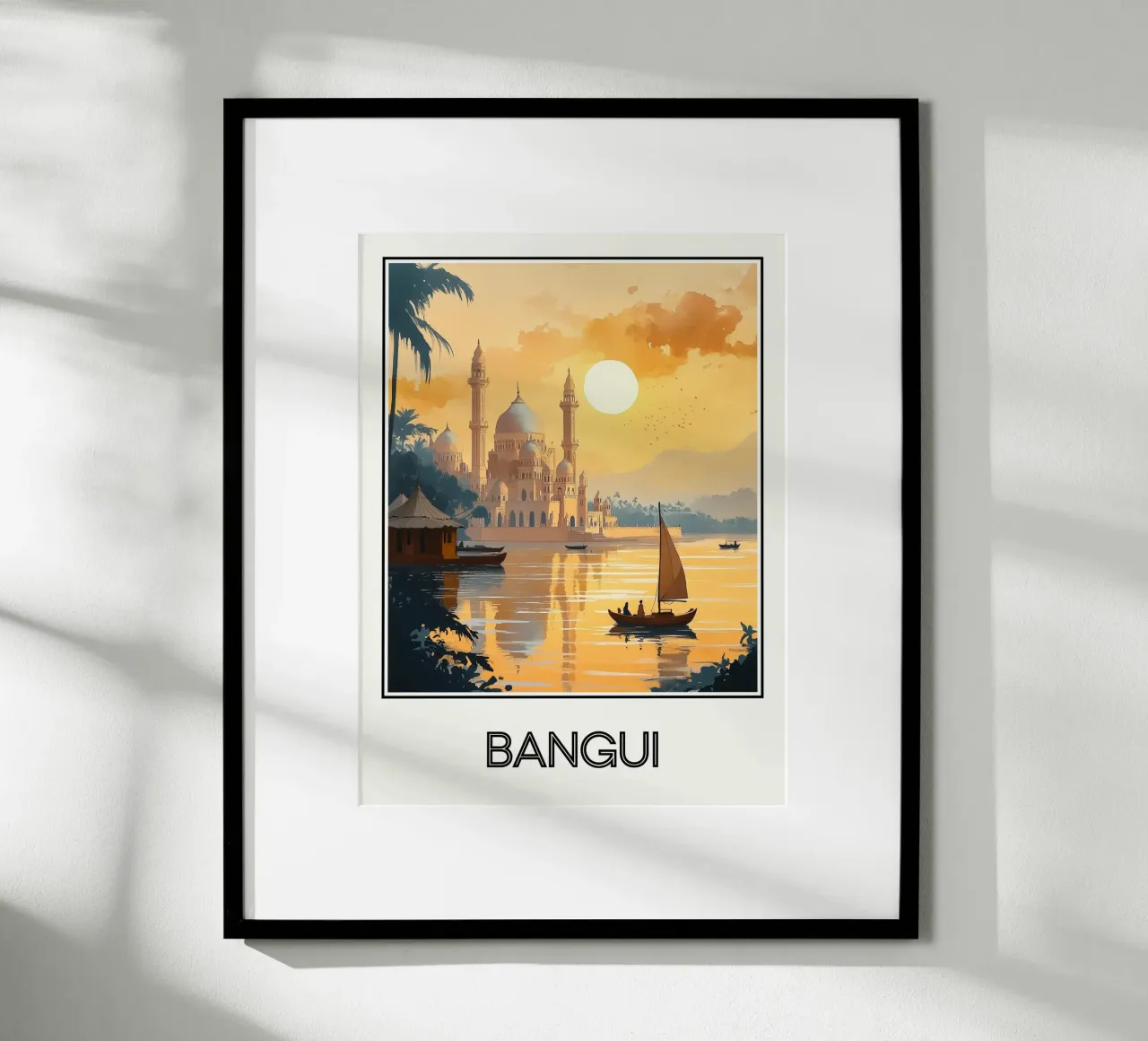 Bangui poster con telaio in plastica da Frame the World