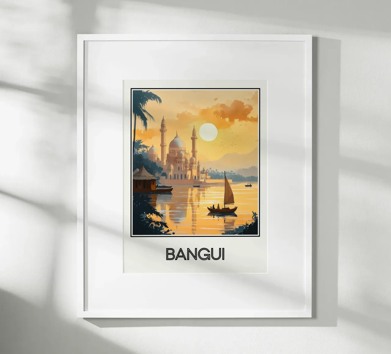 Bangui poster con telaio in plastica da Frame the World