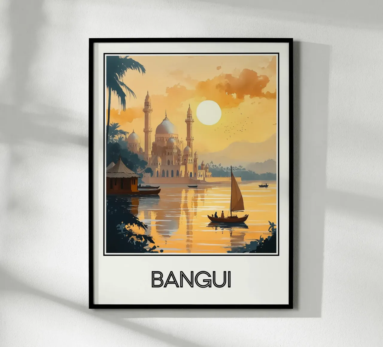 Bangui poster con telaio in plastica da Frame the World