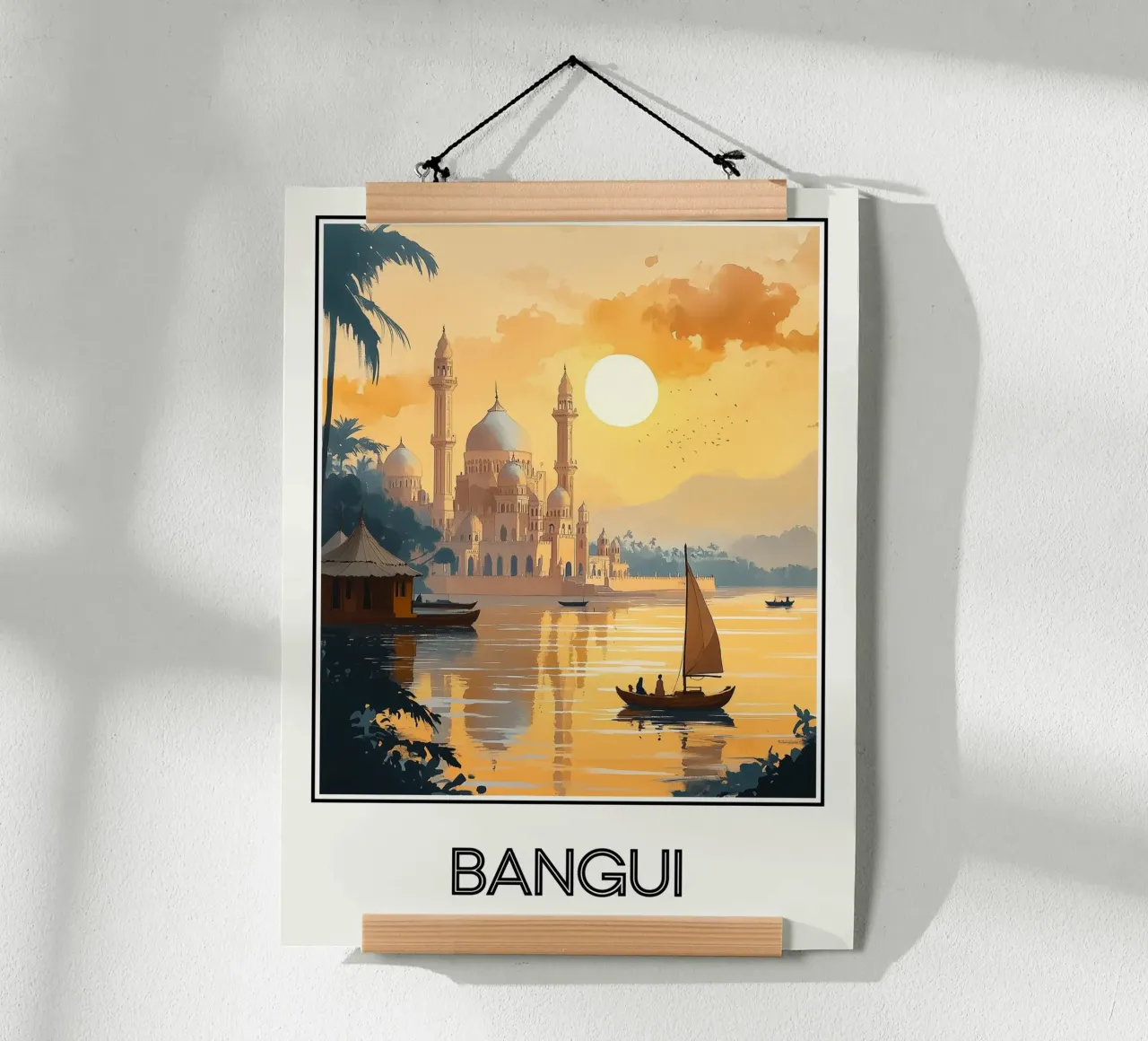 Bangui poster con telaio in plastica da Frame the World