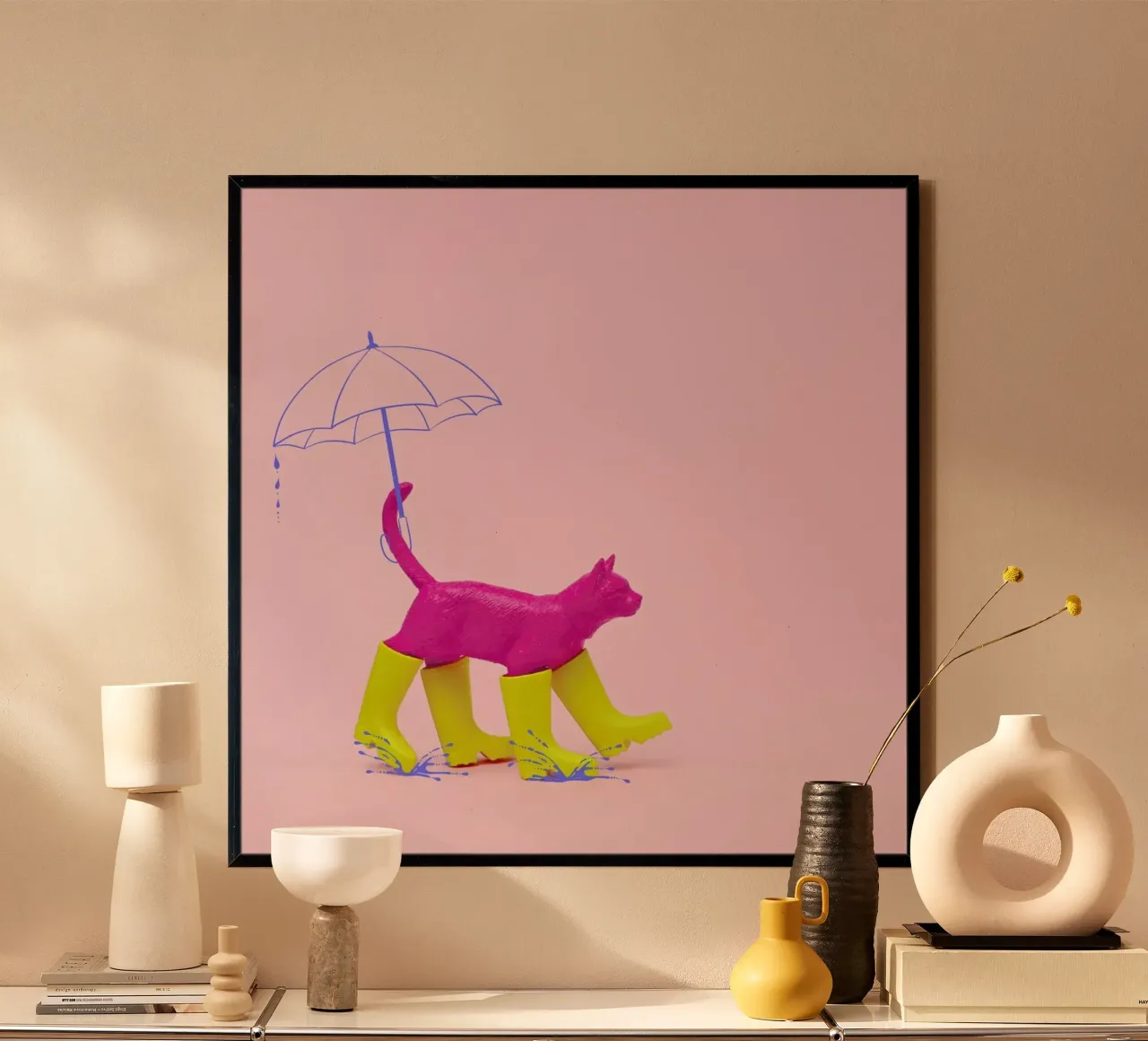 Puss in [Rain] Boots poster da Juj Winn