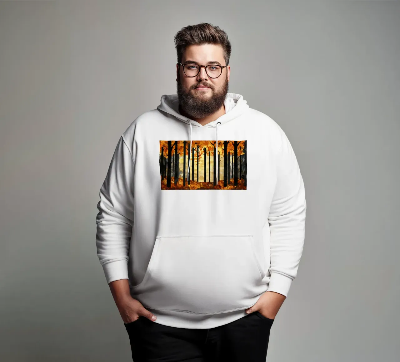 Trees 2 felpa con cappuccio da Art Unleashed