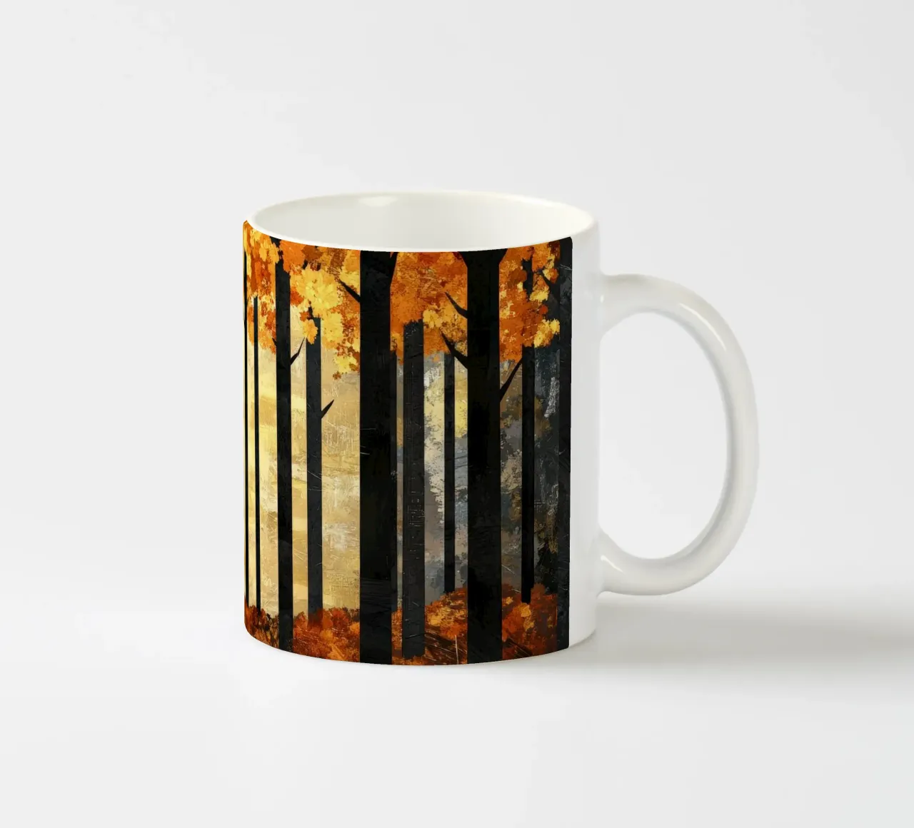 Trees 2 mug en céramique de Art Unleashed