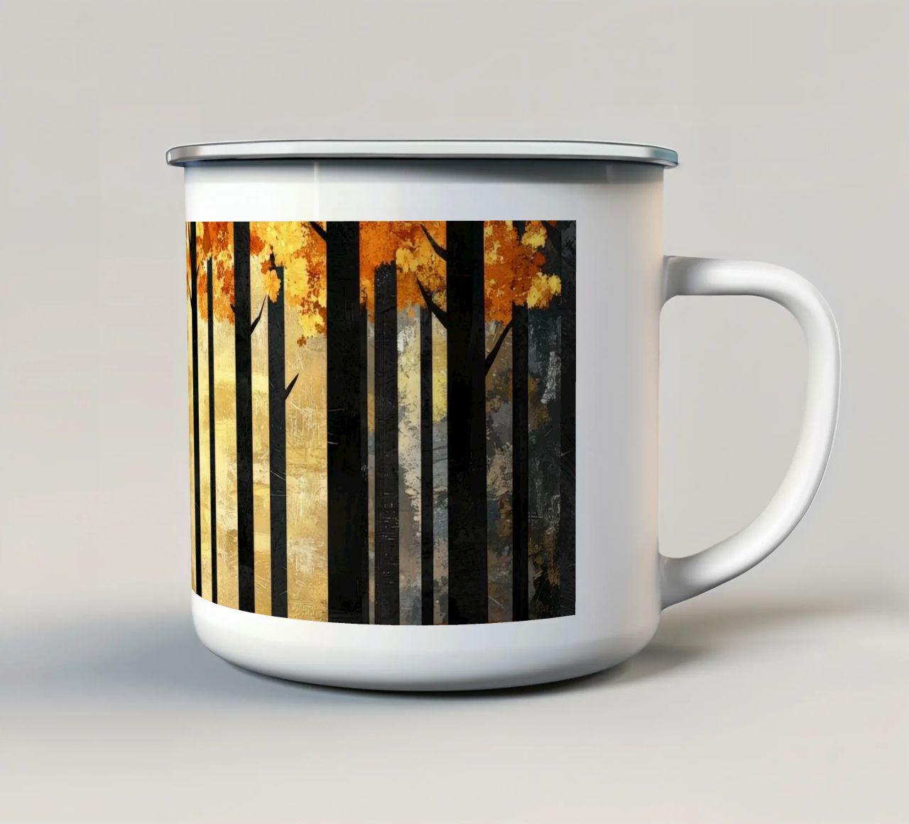 Trees 2 tazza in smalto da Art Unleashed