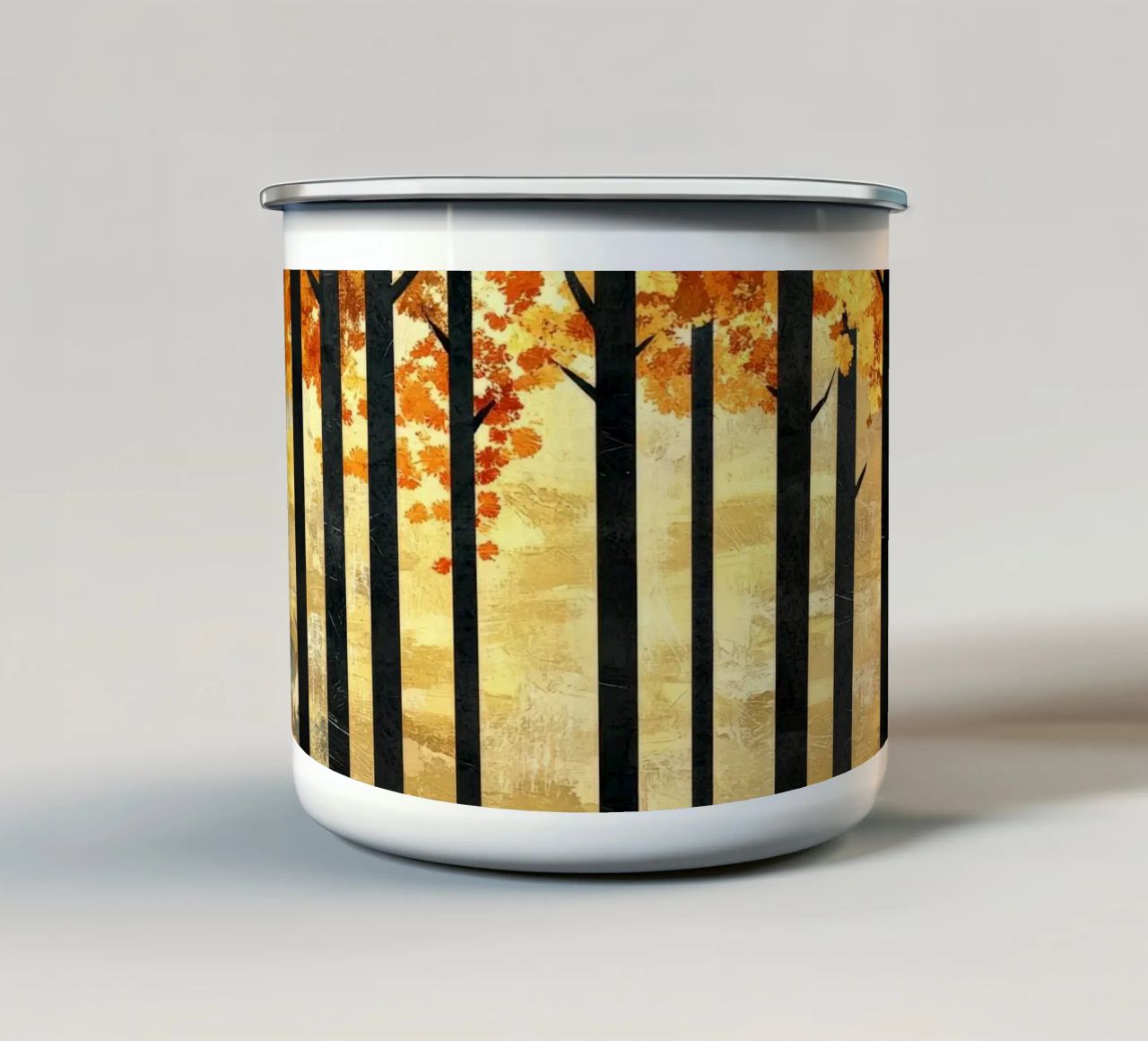 Trees 2 tazza in smalto da Art Unleashed