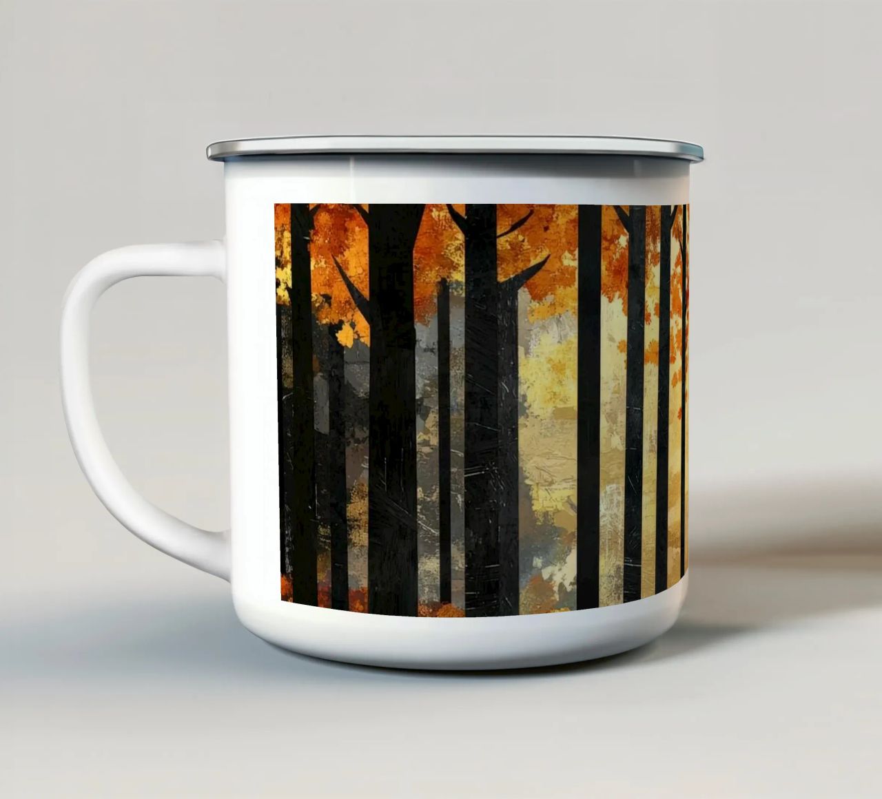 Trees 2 tazza in smalto da Art Unleashed