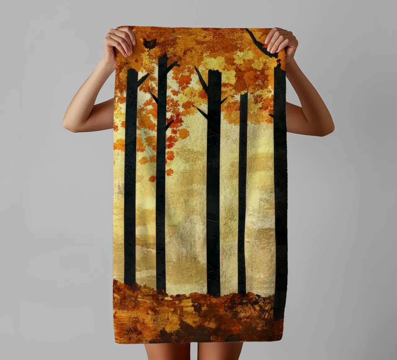 Trees 2 asciugamano da bagno da Art Unleashed