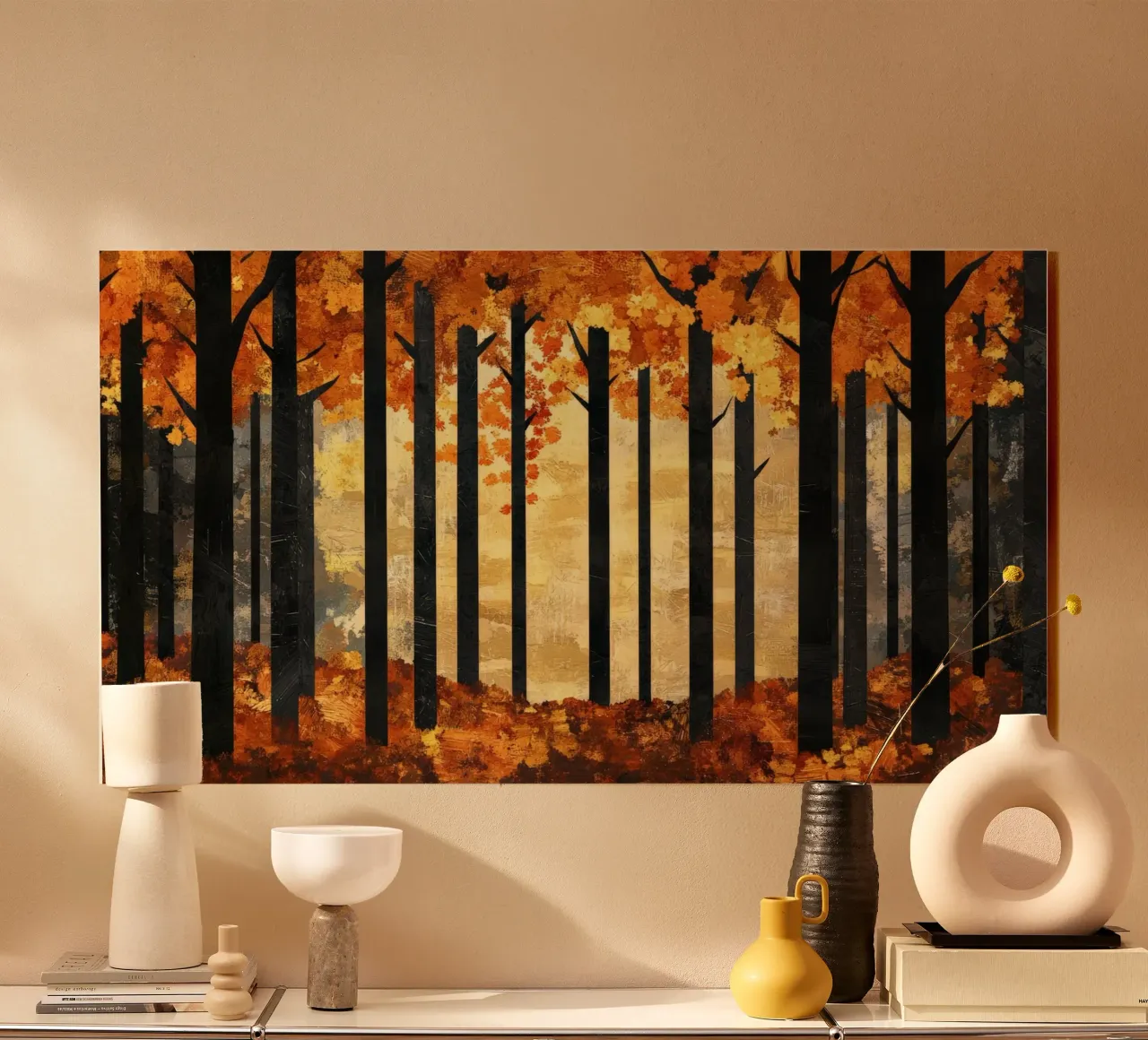 Trees 2 acryl van Art Unleashed