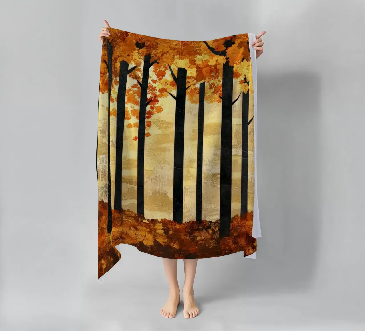 Trees 2 beach towel by Art Unleashed