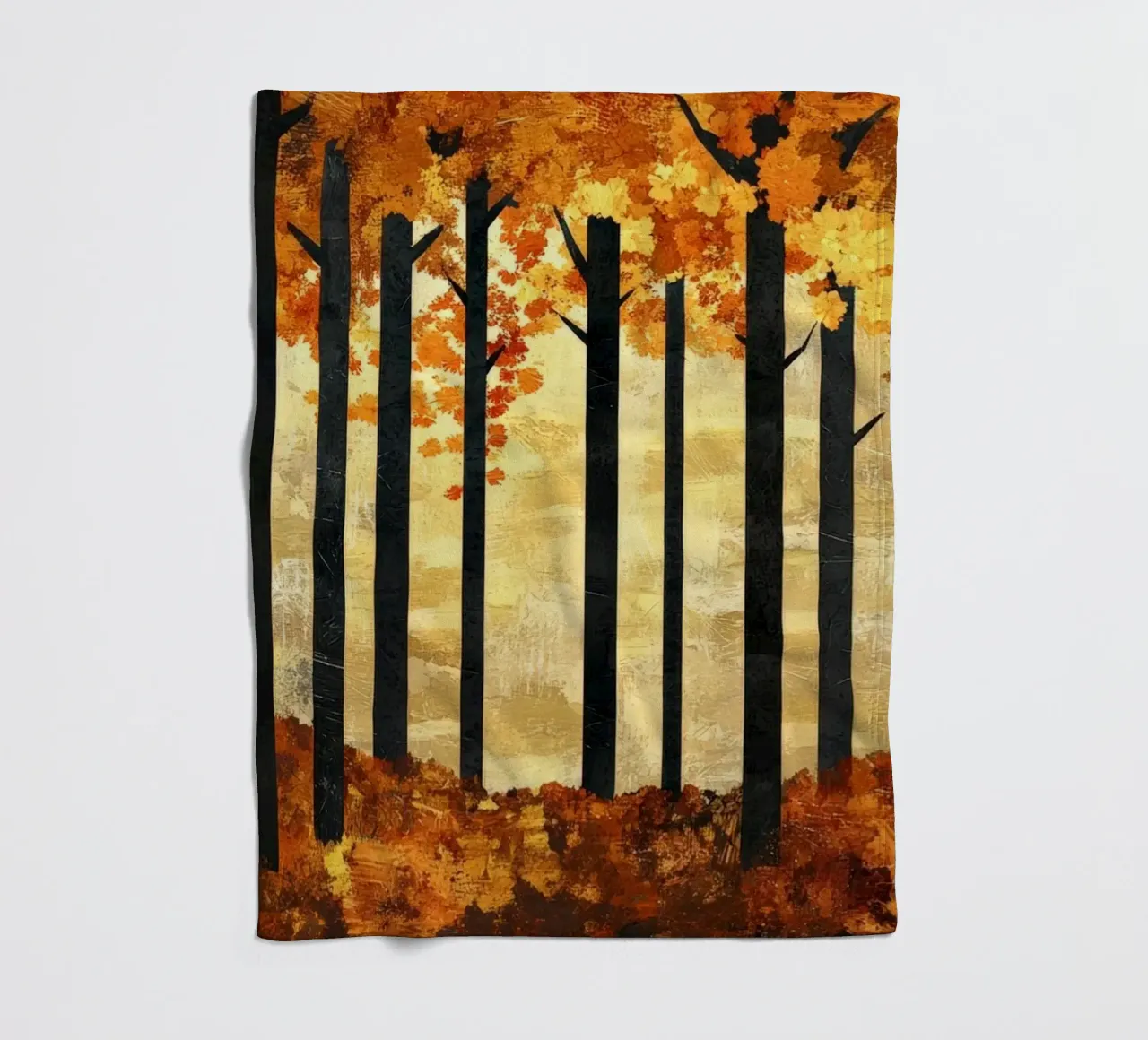 Trees 2 manta de franela de Art Unleashed