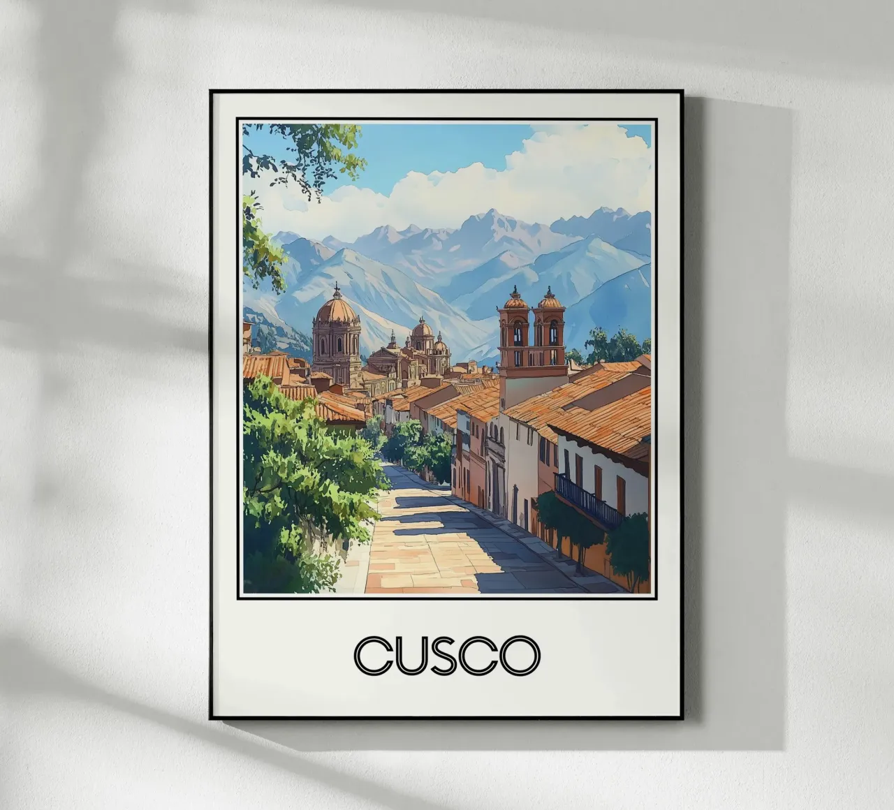 Poster Cusco Perù plexiglass da Frame the World