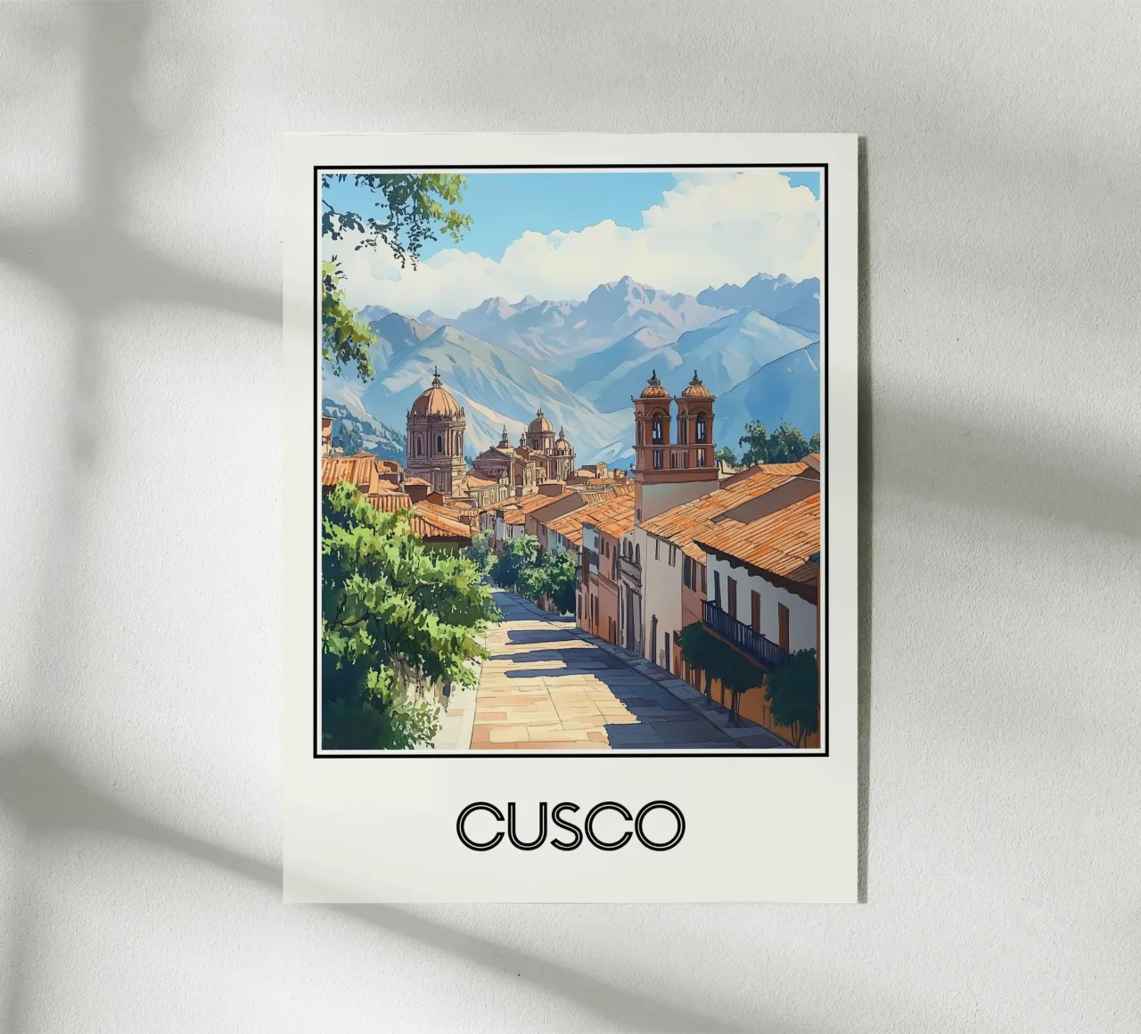 Poster Cusco Perù plexiglass da Frame the World