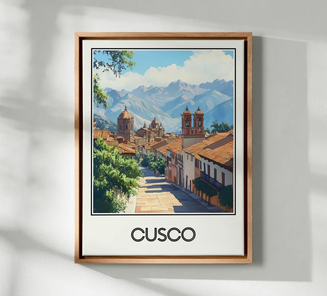 Cusco canvas met Baklijst van Frame the World