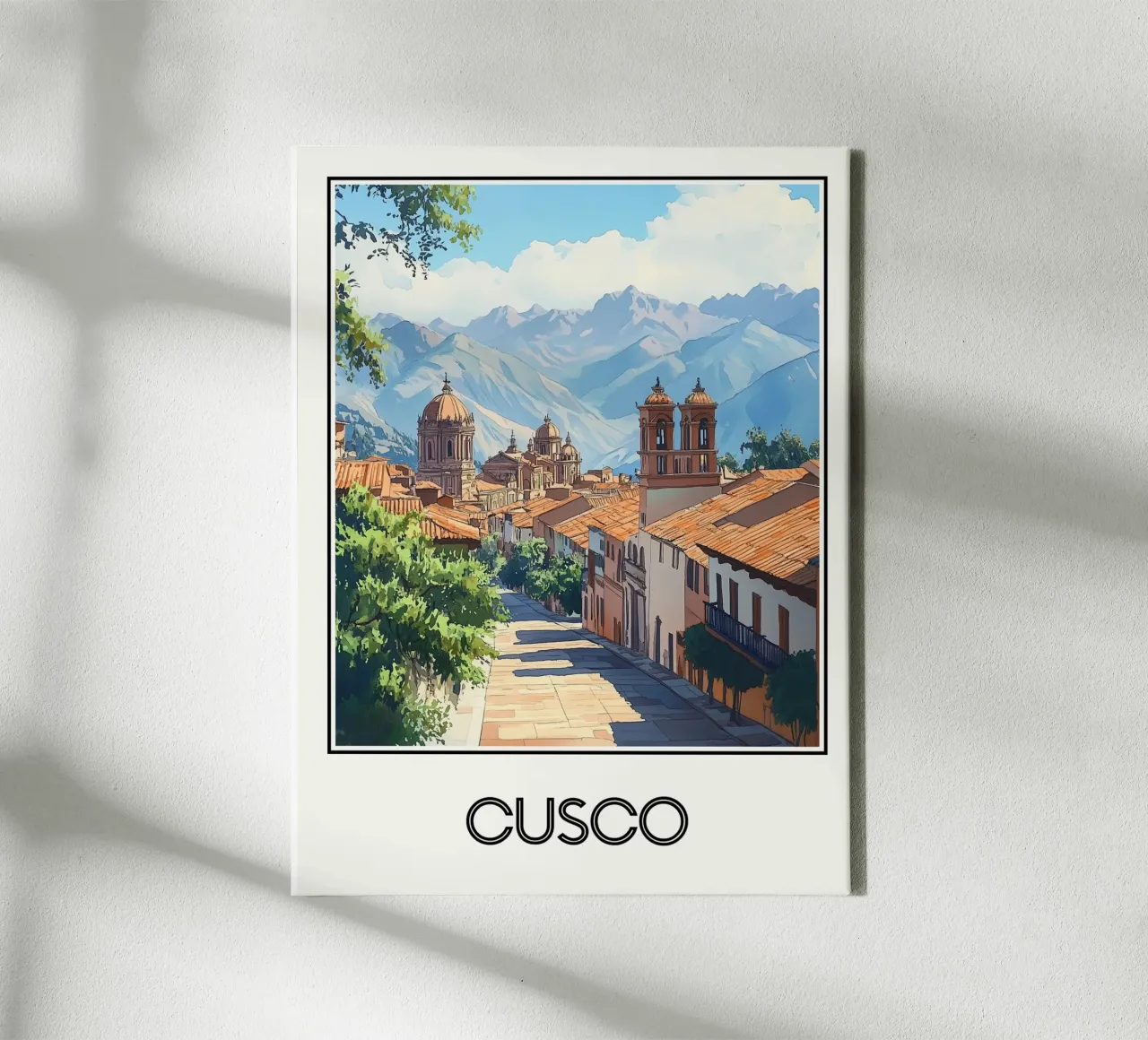 Cusco canvas met Baklijst van Frame the World