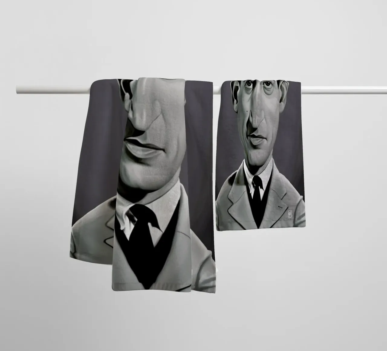 J.D. Salinger asciugamano da bagno da Rob Art | Illustration