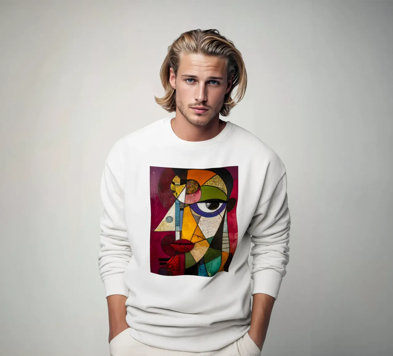 Fragmented felpa da Art Unleashed