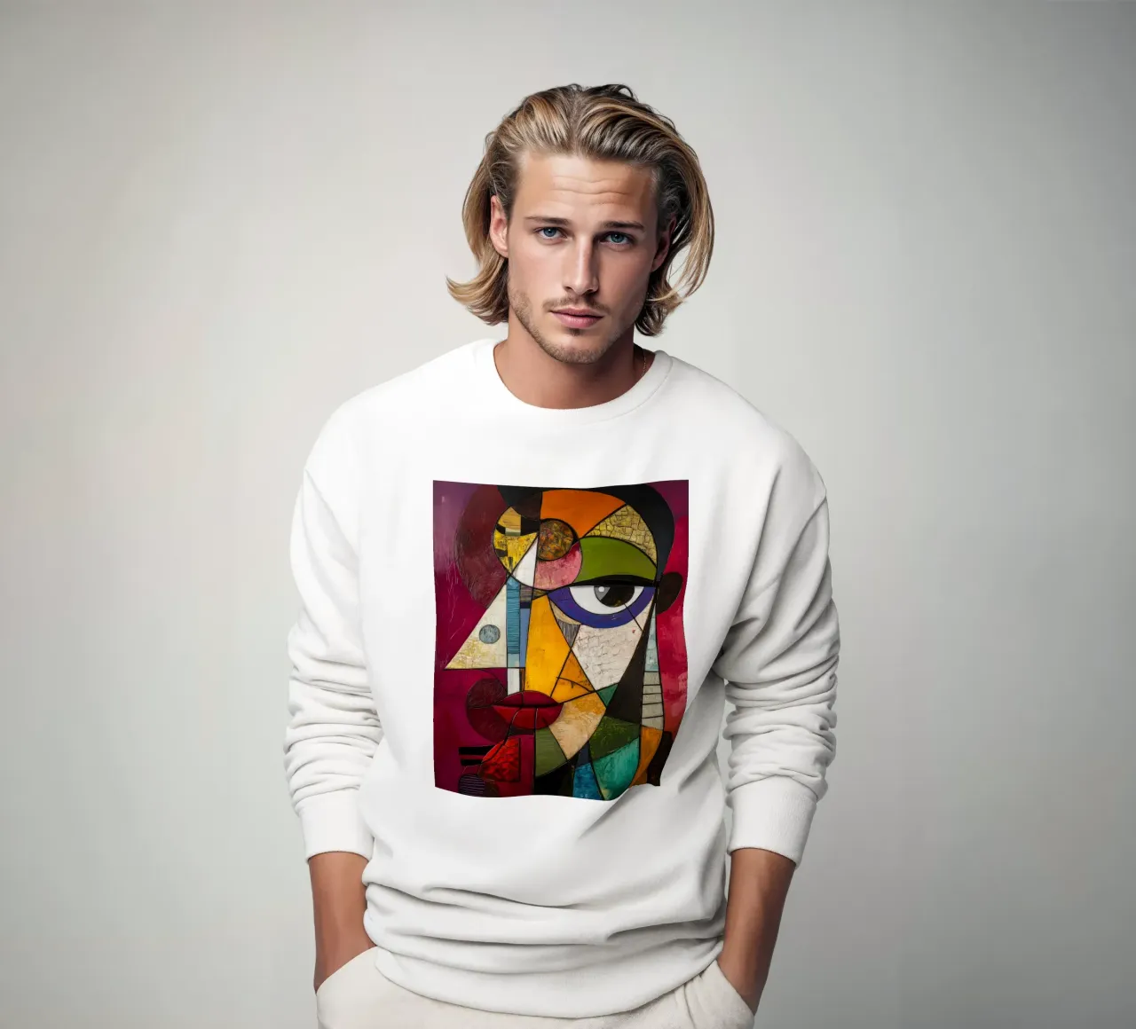 Fragmented felpa da Art Unleashed