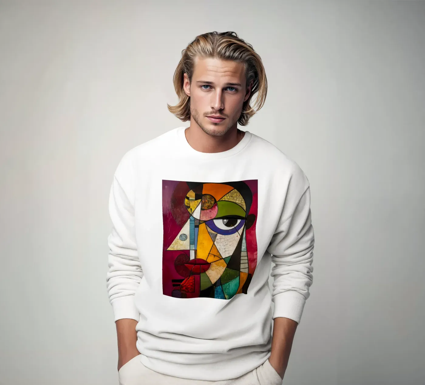 Fragmented felpa da Art Unleashed