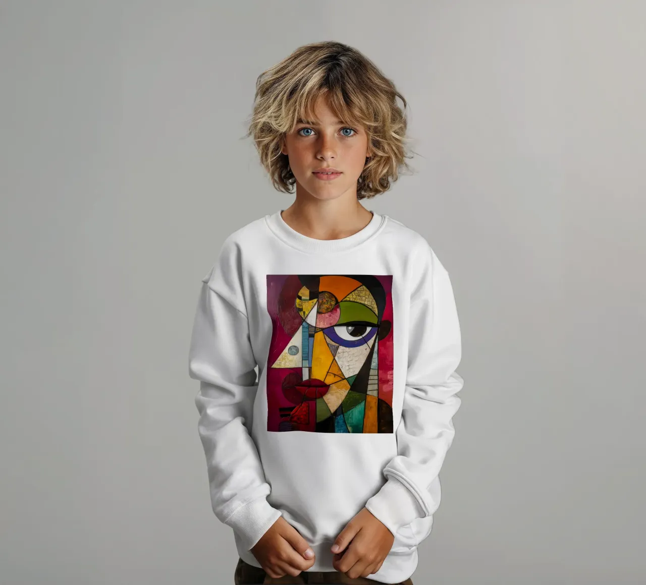 Fragmented felpa bambino da Art Unleashed