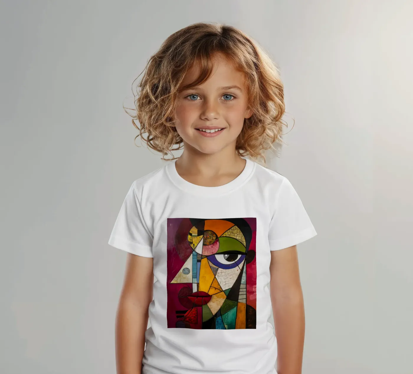 Fragmented kinder t-shirt van Art Unleashed
