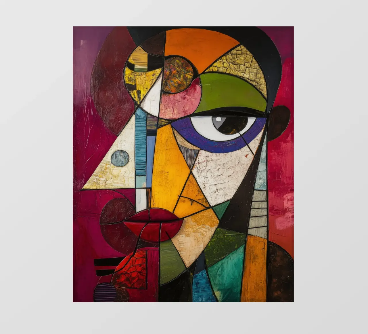 Fragmented telo in pvc da Art Unleashed