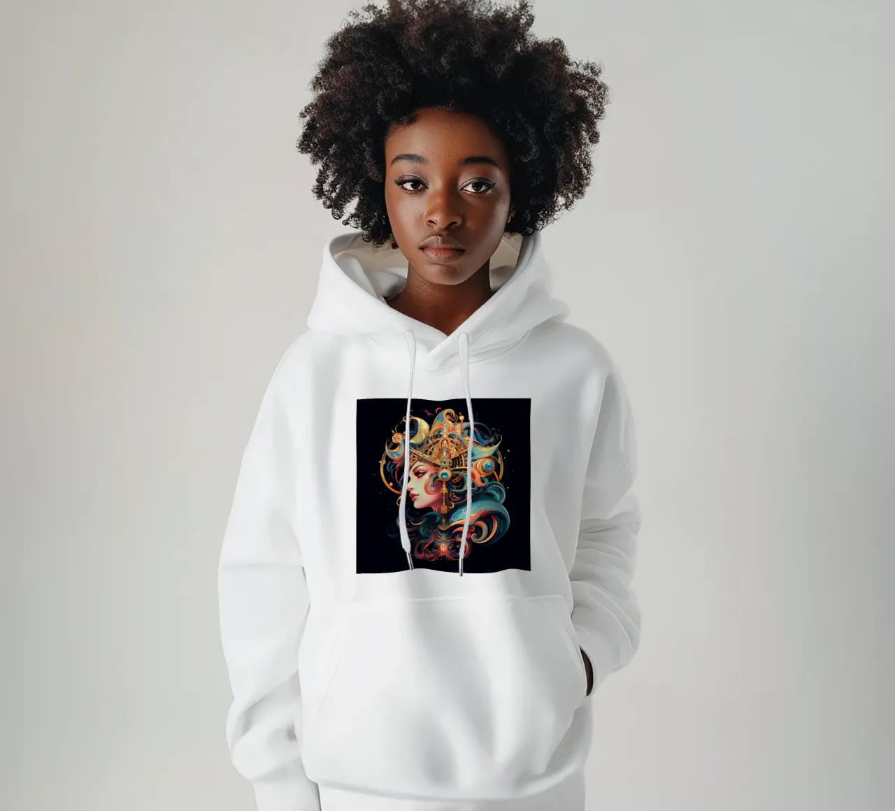 Celestial felpa con cappuccio da Art Unleashed