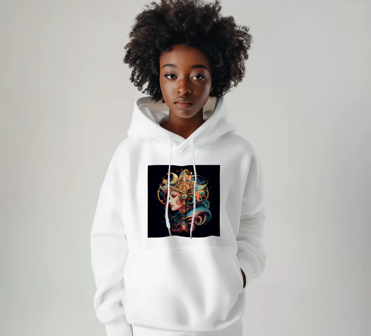 Celestial felpa con cappuccio da Art Unleashed