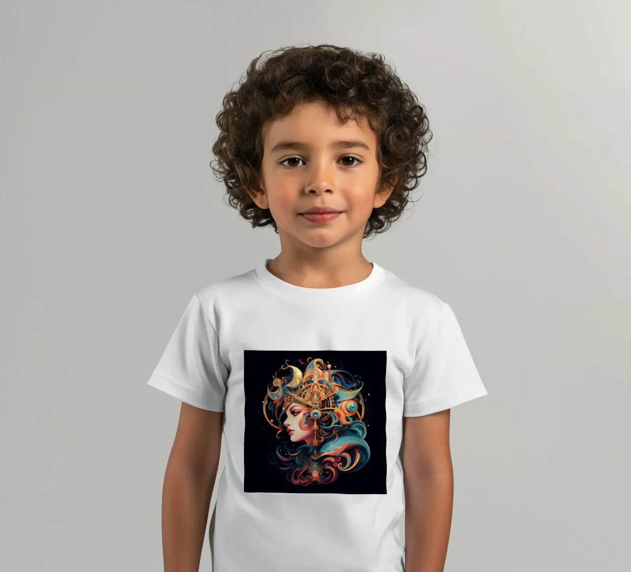 Celestial kinder t-shirt van Art Unleashed