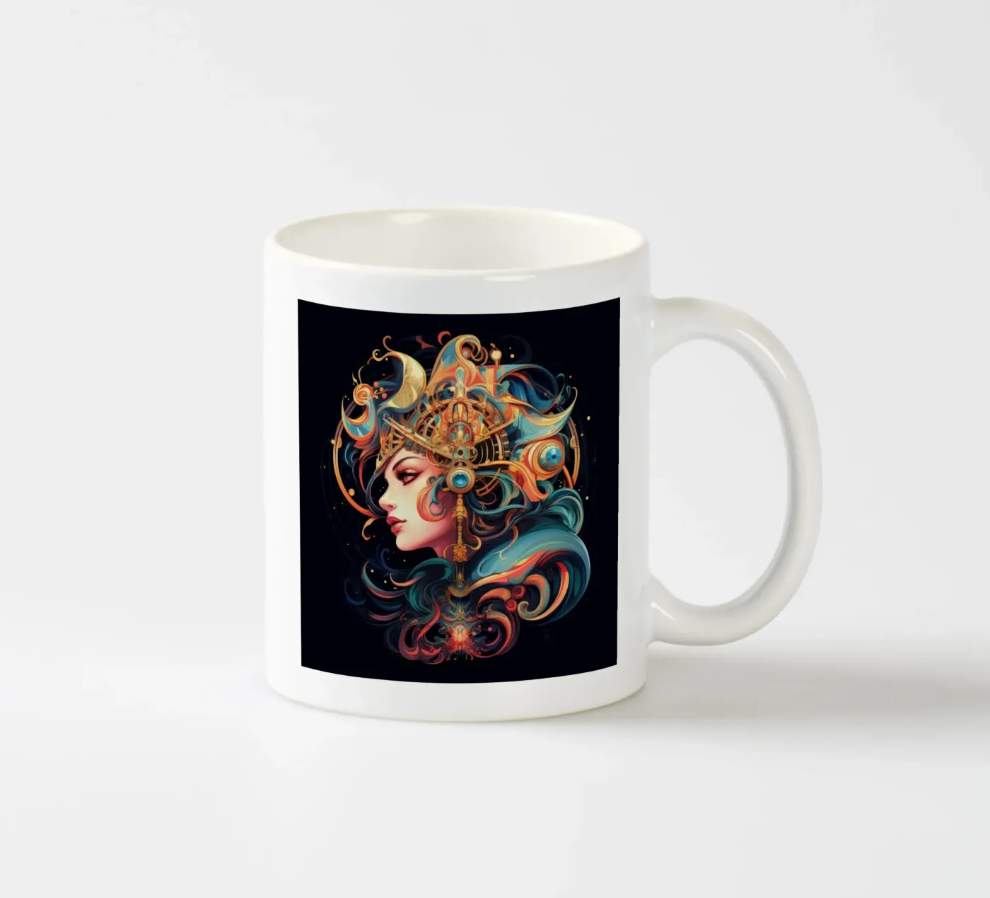 Celestial Keramik Tasse von Art Unleashed