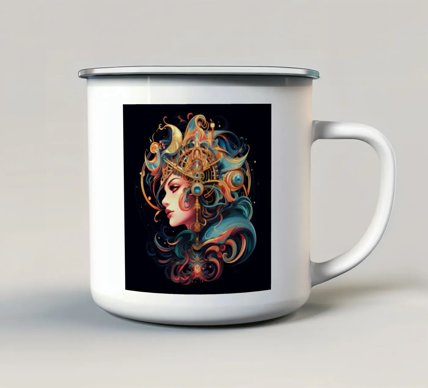 Celestial enamel mug by Art Unleashed
