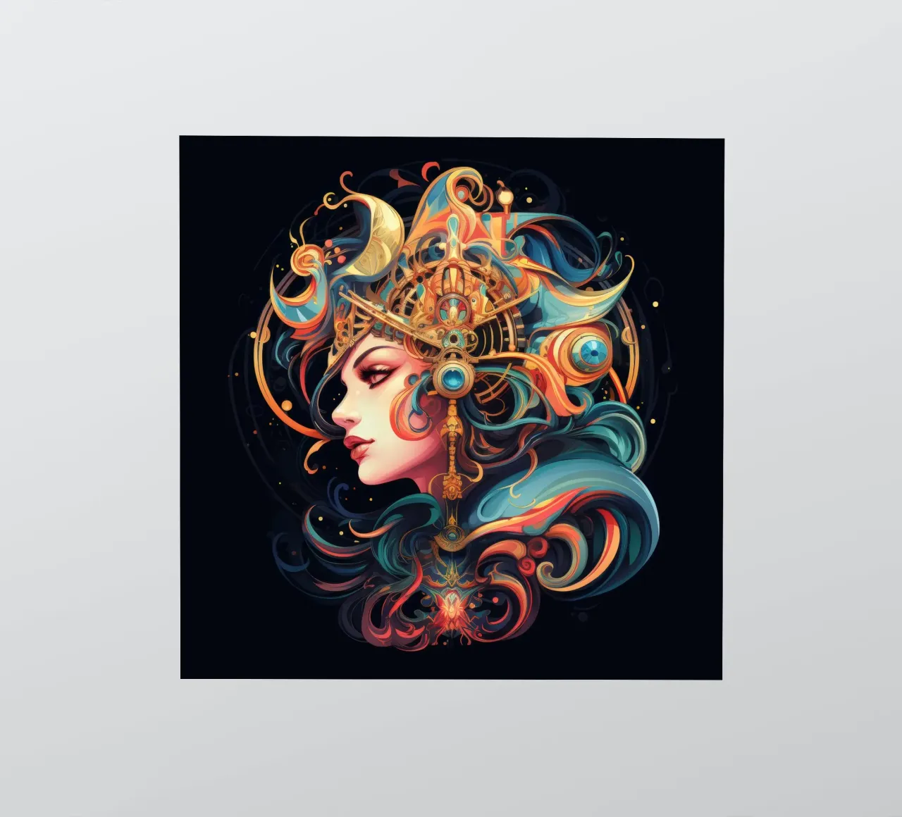 Celestial sticker by Art Unleashed