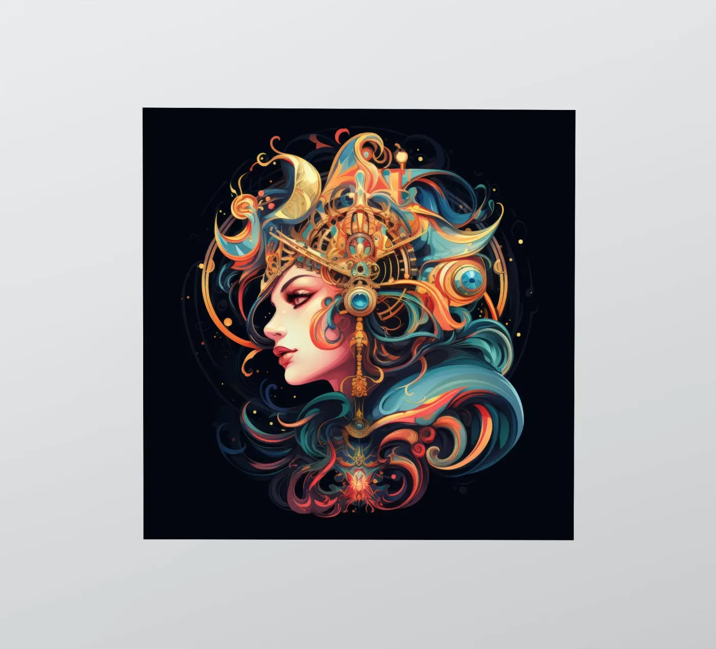 Celestial sticker van Art Unleashed