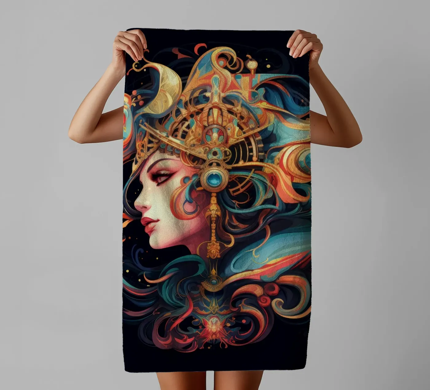 Celestial towel by Art Unleashed