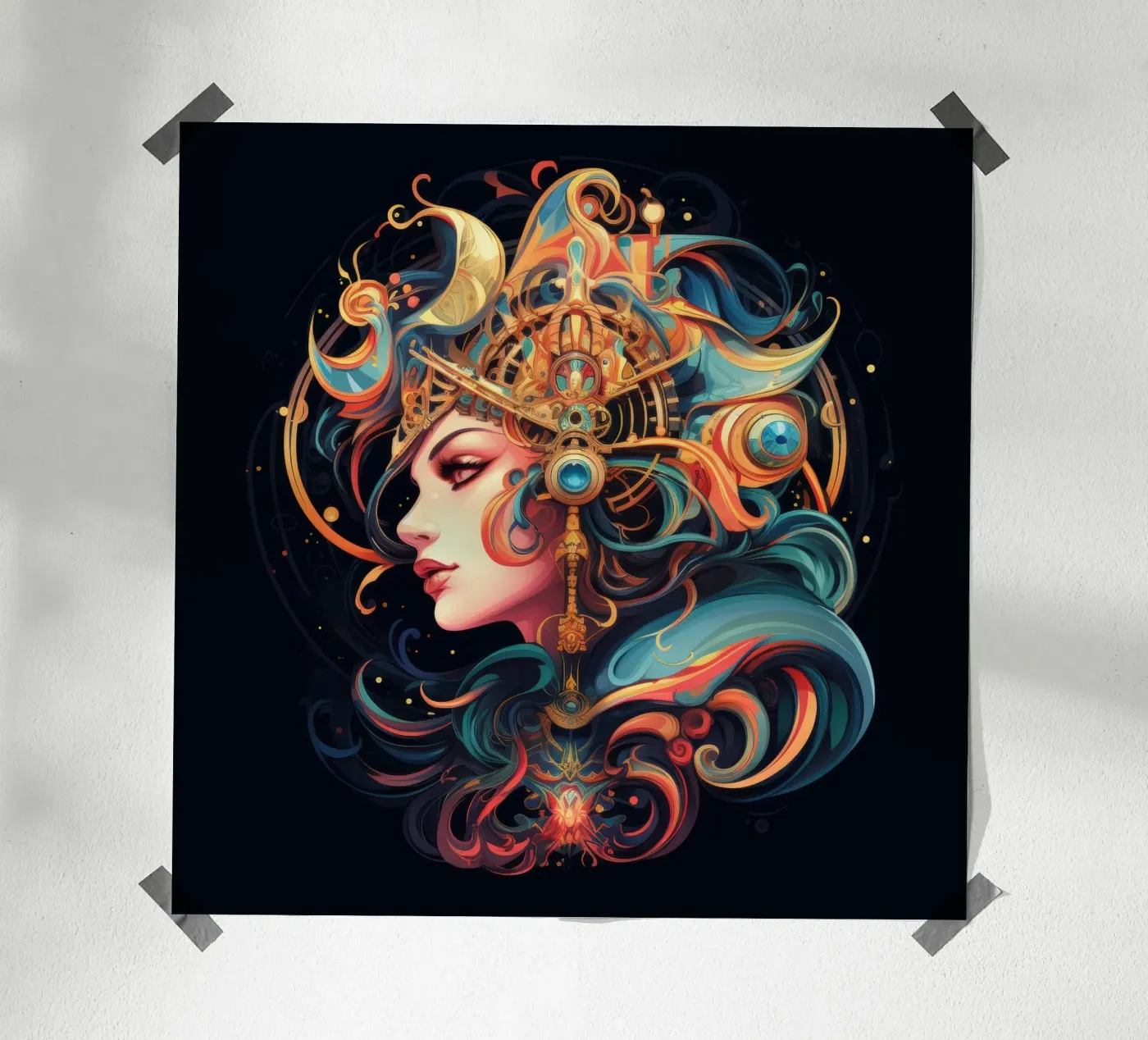 Celestial Poster von Art Unleashed